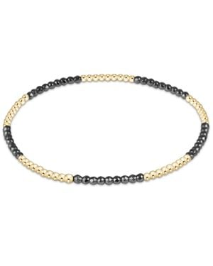 NEWTONE Blissful Pattern Bead Bracelet - Metallic