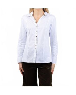 Tinta Style Alessandra Multi Button Blouse - White
