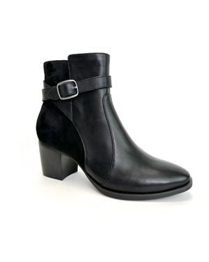 Aetrex Rebecca Heeled Ankle Boots - Black