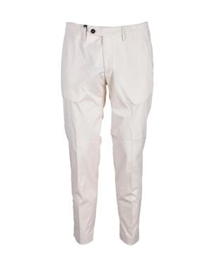Michael Coal Stretch Cotton-Blend Pants - Gray