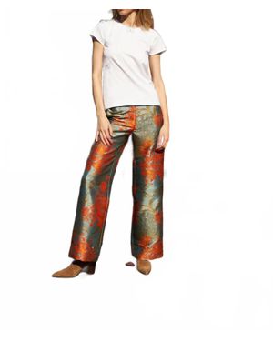 Catherine Gee Jacquard Stella Pant - White
