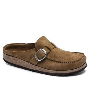 Birkenstock Buckley Suede Leather Shoes - Brown