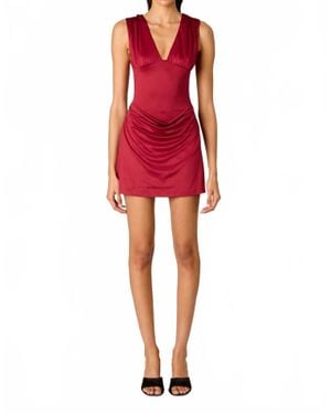 Nia Glendale Mini Dress - Red