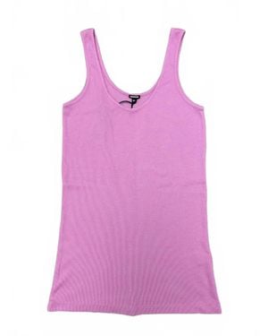 Monrow Narrow Ribbed Tank - Purple