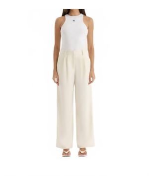4th & Reckless Kellie Tailored Straight Leg Trouser - White