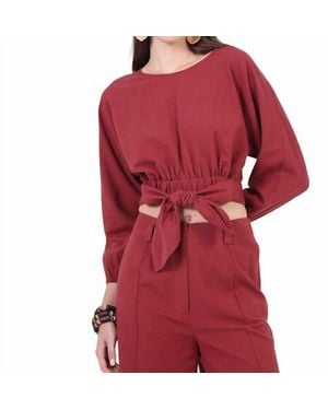 Aylaya Algiers Top - Red