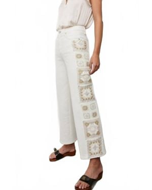 Rails Getty Crop Wide Leg - White