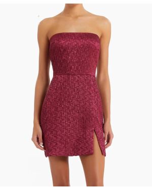 Amanda Uprichard Arely Mini Dress in Green | Lyst