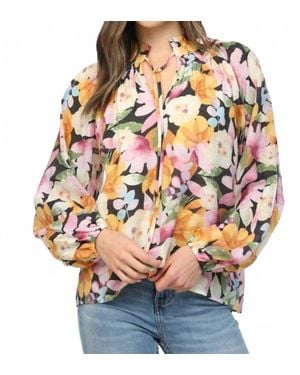 Fate Floral Print Blouse - Multicolor