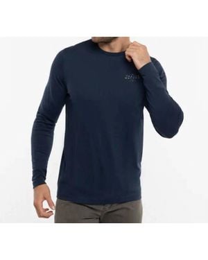Travis Mathew Life Of Luxury Long Sleeve Tee - Blue