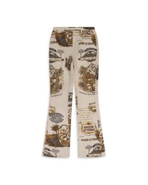Rhude Flared Le Tebal Pant - Natural