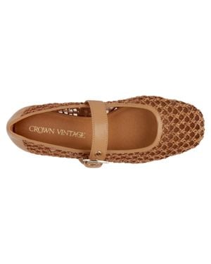 Crown Vintage Nalahni Mary Jane Flat Cv-Nalahni-Brn - Brown