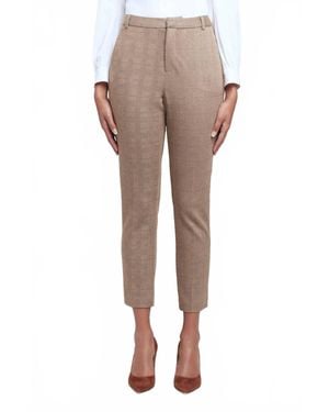 L'Agence Ludivine High Rise Trouser - Natural