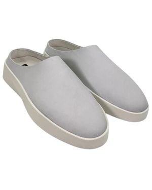 Wolf & Shepherd Cruise Slipper Leather Round Toe Mule Gal105 - Gray