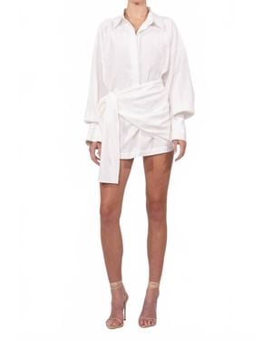 NonChalant Label Heidi Mini Dress - White