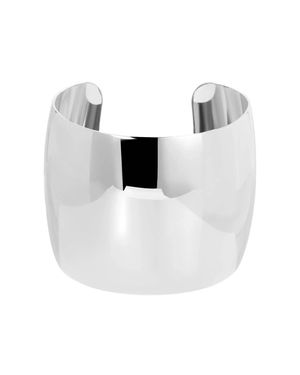 Eklexic 2 Inch Xl Domed Cuff Bracelet - White