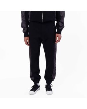 Versace Barocco Jacquard Lurex Sweatpants - Black