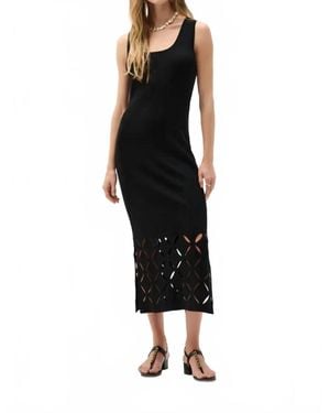 Joseph Ribkoff Knit Cut-Out Dress - Black