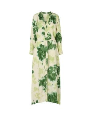 Rabens Saloner Ingela Fusion Shirt Dress - Green