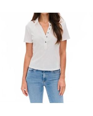 Six Fifty Simone Ribbed Polo - Blue