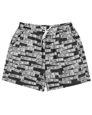 Please Come Home Scatter Logo Short - Gray