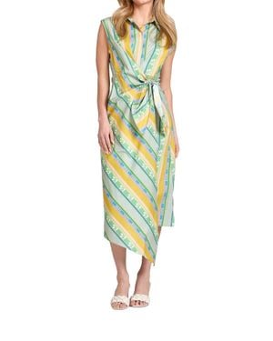 Taylor Tillman Blakely Stripescape Dress - Green