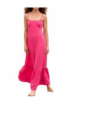 Lavender Brown Juliana Dress - Pink