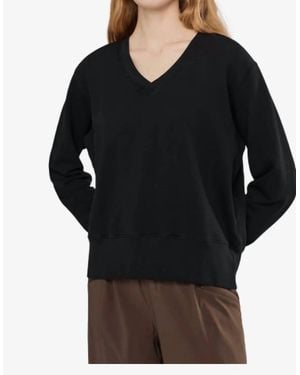 Mod-o-doc Deep V-Neck Pullover - Black