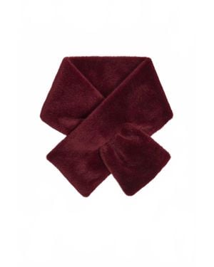 Joseph Ribkoff Faux Fur Pull Through Scarf - Red