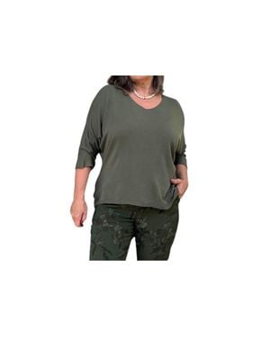 Cocco Bello Fine Knit Bat Sleeve Sweater - Black