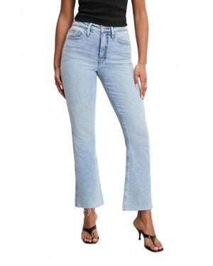 GOOD AMERICAN Good Standard Kick Flare Jeans - Blue