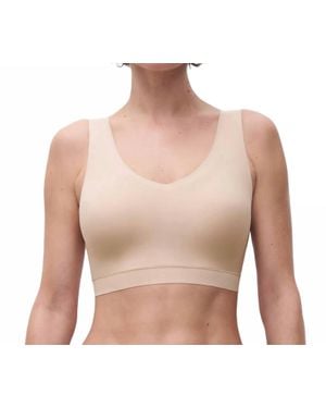 Chantelle Soft Stretch Padded V-Neck Bra - White