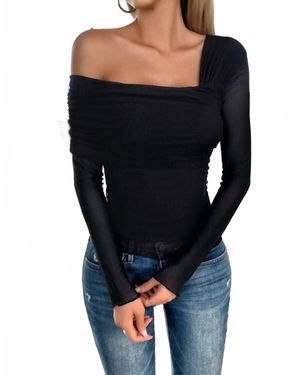 Miss Sparkling Striped Ruffled Sleeve Top main image 1