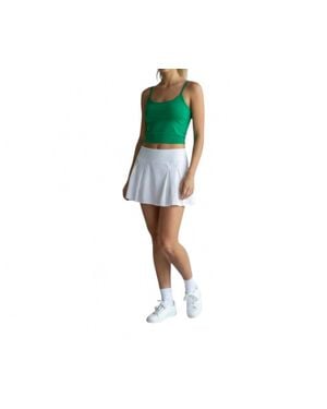 AMBAR Minimalist Square Neck Slim Fit Cami Top - Green