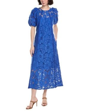 Sara Campbell Lace Maxi Dress - Blue