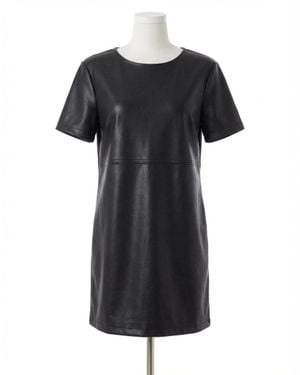Z Supply London Faux Leather Dress - Black