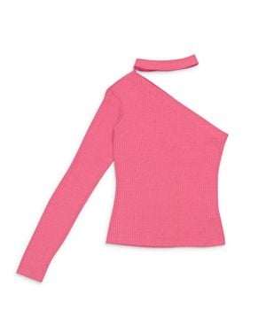 WORLD WIDE LTD Baby Girl Rib Top - Pink