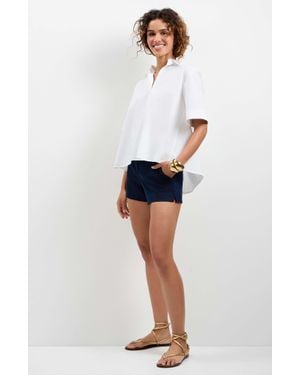 Trina Turk Triennale Lace-Up Back Top - White