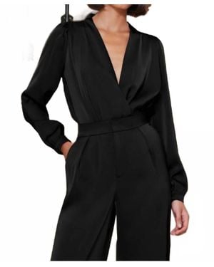 Bishop + Young Fluid Satin Blouse - Black