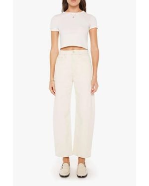 Mother Half Pipe Ankle Pant - White