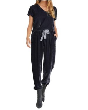 Bella Dahl Pleat Front Jogger - Blue