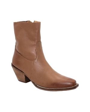 Volatile Lariat Unlined Leather Bootie - Brown