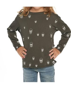 Chaser Brand Kid's Skull Toss Tee - Green