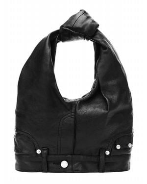 Alexander Wang 5 Pocket Jeans Line Leather Mini Tote Bag - Black