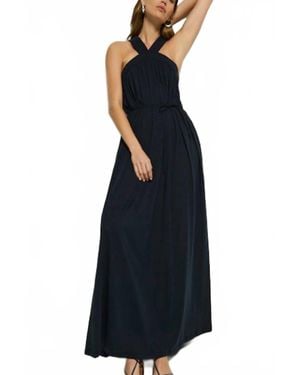 Nation Ltd Brielle Halter Maxi Dress - Blue