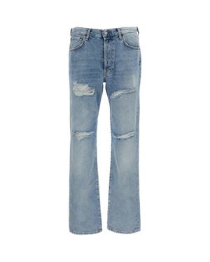 Acne Studios Sky Relaxed Fit Distressed Jeans - Blue