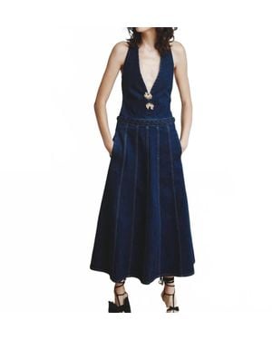 Hellessy Kika Denim Dress - Blue