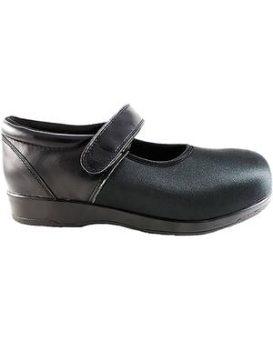 Pedors Mary-Jane Stretch Diabetic Orthopedic Shoes - Black