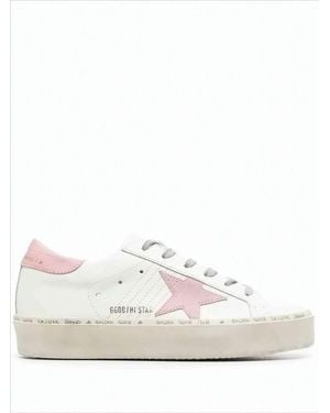 Golden Goose Distressed Low-Top Sneakers With Star Detail in
