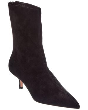 Aquazzura Montmartre 50 Suede Bootie - Black